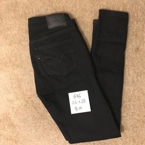 26’ Levi’s jeans (535, black, 26 x 28)